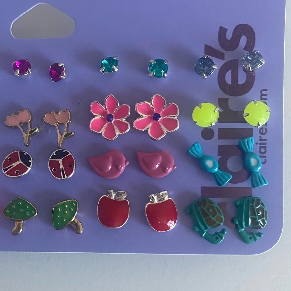 NWT Claires Stud Earrings - 20 Pack